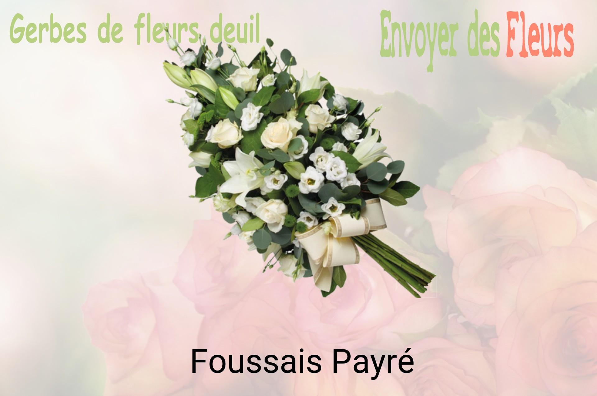 Gerbe de fleurs de deuil livrée à Foussais-Payré